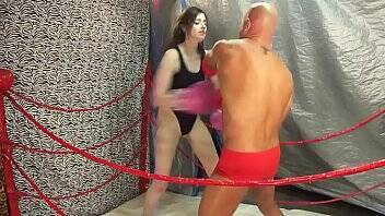 UIWP ENTERTAINMENT in MMA Belly Punching Match man vs women INTERGENDER Match! See full video here www.clips4sale.com/89258 on youpornvideos.one