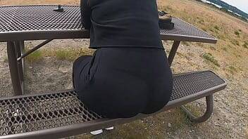 Public See Thru Yoga Pants Big Booty Wife on youpornvideos.one