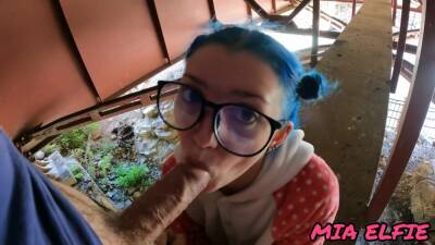 Schoolgirl With Blue Hair And Glasses After School Having Sex Under The Hello Kiti Bridge on youpornvideos.one