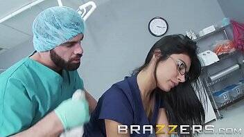 Doctors Adventure - (Shazia Sahari) - Doctor pounds Nurse while patient is out cold - Brazzers on youpornvideos.one