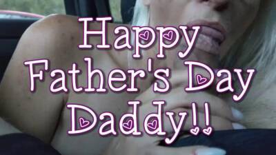 Daddy's jizz slut - car oral compilation for father's day on youpornvideos.one