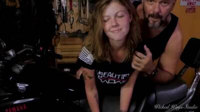 Please Spunk In My Bum Biker Babe Lets Me on youpornvideos.one