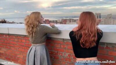 So lucky nodody saw us doing THIS on a public roof - Russia on youpornvideos.one