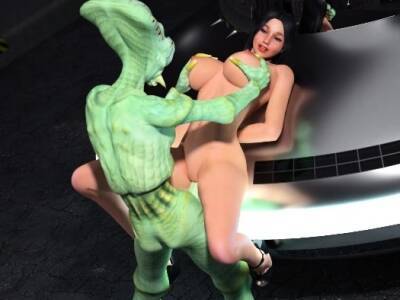 3D Hot Blonde Impaled by Alien! on youpornvideos.one