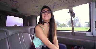 Doggy style fucking with brunette Lexie Banderas in the car on youpornvideos.one