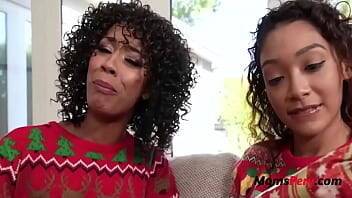 Stepmom and teen whore wish a merry christmas- Misty Stone, Sarah Lace - Usa on youpornvideos.one