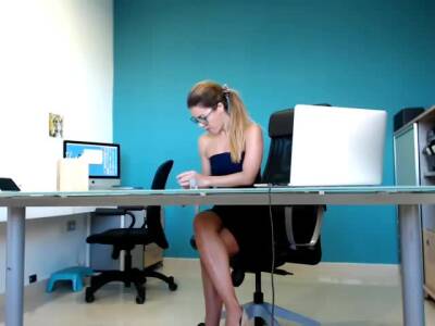 Office Webcam Show on youpornvideos.one