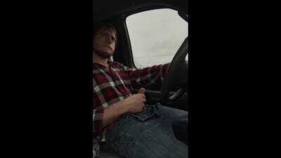 Jerking cock while driving in my car on youpornvideos.one