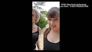 Luna Rival Exib dans un parc avec une copine on youpornvideos.one