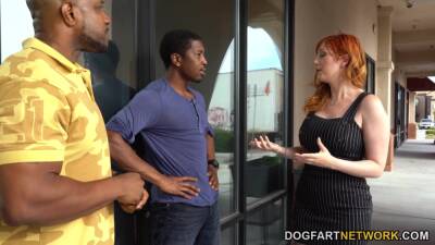 Ginger milf Lauren Phillips is fucked by Isiah Maxwell and his fellow on youpornvideos.one