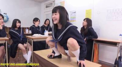 Very sweet Jav schoolgirls ride dicks on desks - Japan on youpornvideos.one