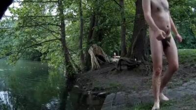 Skinny-dip in public, getting caught naked, cum outdoors on youpornvideos.one