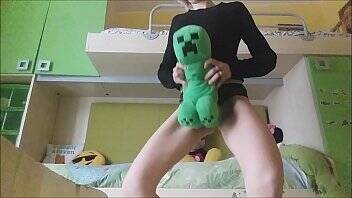 There is no doubt: my cousin still enjoys playing with her plush toys but she shouldn't be playing this way! on youpornvideos.one