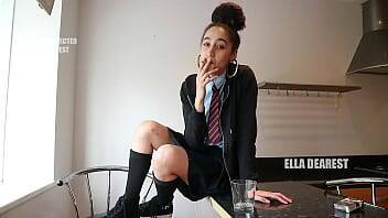 School Girl Smoking SPH - Ella Dearest - Britain on youpornvideos.one