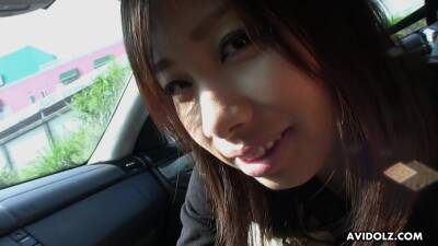 Cute Asian Brunette Teen Fingered After Blowing In The Car on youpornvideos.one