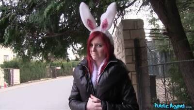 Hot Easter bunny girl fucked outside - Madrid on youpornvideos.one