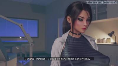 Busty doctor with dirty mind, Diana is often fucking black men while still at work on youpornvideos.one