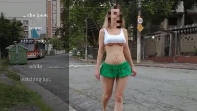 Exhibitionist HotWife with nano skirt and top on street - Brazil on youpornvideos.one