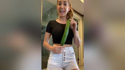 Cucumber Blowjob on youpornvideos.one