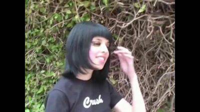 Retro hardcore - Evelyn - True Emo Goth in Fishnets in Amateur Hardcore with Cumshot on youpornvideos.one