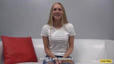 Casting of 20 yrs aged young blonde goes slippery - Czech Republic on youpornvideos.one