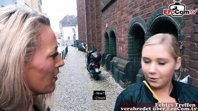 German Milf with big tits picks up a Teen for lesbian sex - Germany on youpornvideos.one