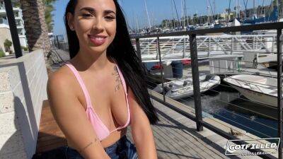 Giving Gaby Ortega Italian cream - busty Latina Gaby ortega outdoor marina hookup reality - Italy - Colombia on youpornvideos.one