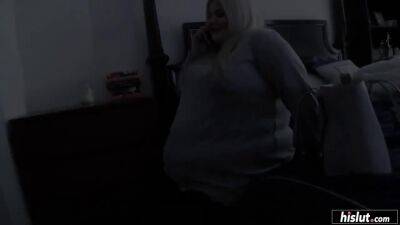 BBW Busty Brogan lifts her big belly so you can see his dick slip in! - Big tits on youpornvideos.one