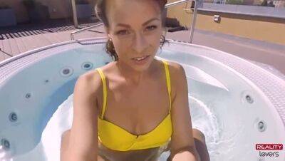 Hot Outdoor Jacuzzi Sex in POV on youpornvideos.one