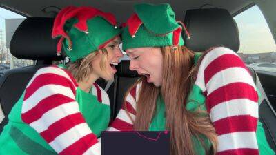 As Horny Elves Cumming In Drive Thru With Remote Controlled Vibrators / 4k With Serenity Cox And Nadia Foxx on youpornvideos.one