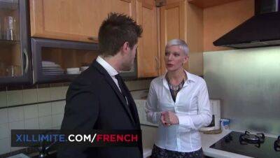 Sexy short hair milf gets sodomized in her kitchen - France on youpornvideos.one