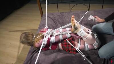 Olesya Hogtied With Of Ropes on youpornvideos.one