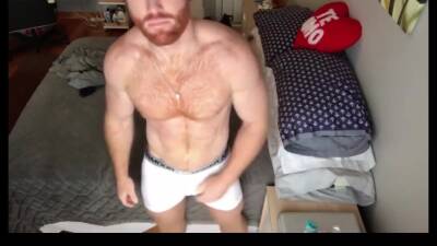 Ginger Hunk Seth Forena Bed Jerks his Cock Until He Cums on youpornvideos.one