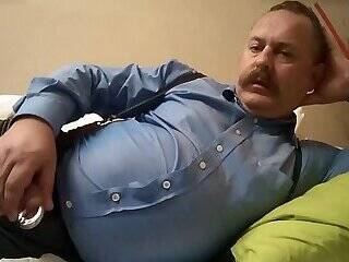 Big moustached daddy on youpornvideos.one