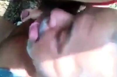 Daddy bear sucking cock in forest on youpornvideos.one