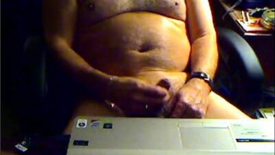 Grandpa cum on cam and taste his cum on youpornvideos.one