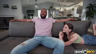 Black hunk makes petite girl happy as fuck on youpornvideos.one