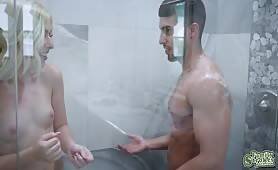 Eddie Dean joins Minxx Marley inside the shower room on youpornvideos.one