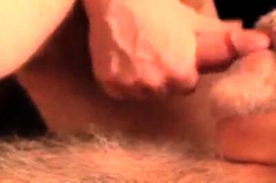 Daddy bear sucking cock and cumming on his beard on youpornvideos.one