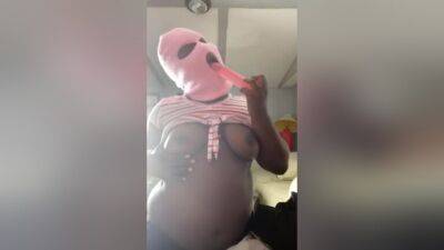 Scope Still Wild Af Pink Ski Mask Thot W/ Pink Dildo on youpornvideos.one