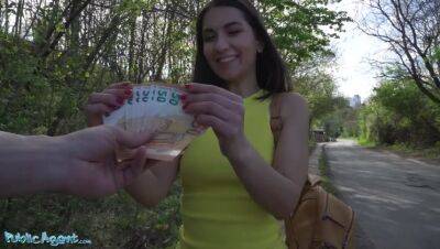 Public Agent Italian Babe Moona Snake in a Tight Yellow Dress - Italy on youpornvideos.one