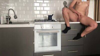 Single Wife Masturbates In The Kitchen While Her Husband Is Not At Home on youpornvideos.one