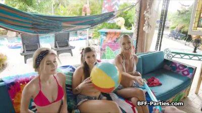 Swimsuit besties deserve dick after swimming pool party on youpornvideos.one