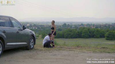 Gold Digger Audi Porking with Linda Leclair and Raul Costa - Hungary on youpornvideos.one