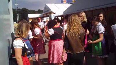 Oktoberfest toilet queue on youpornvideos.one