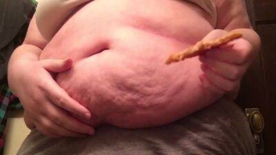 Jiggly Fat Belly Play With Burps on youpornvideos.one