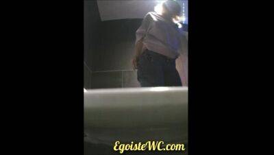 VIP Series 26-35. Young female students close-up pissing into the toilet on youpornvideos.one