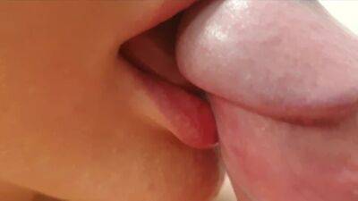 EXTREME CLOSEUP homemade 4k cock sucking to full mouth cum on youpornvideos.one