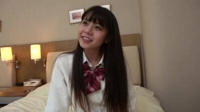 18 yo Asian teen in school uniform swallows cock and gets her slit nailed hard - Japan on youpornvideos.one