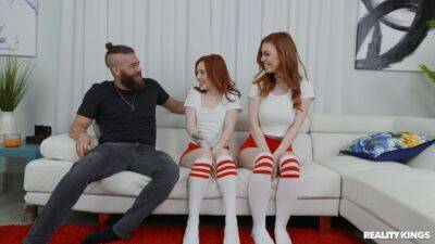 Wild trio once these ginger sluts decide to share the dick on youpornvideos.one